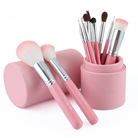 Rose Makeup Brushes 10pcs - Urban Beauty 